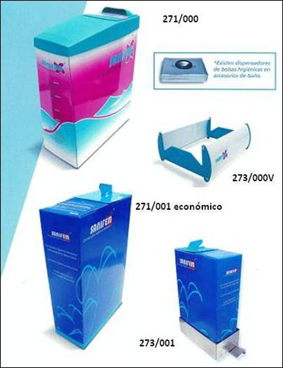 Contenedores Higiénicos Femeninos 100% Desechables